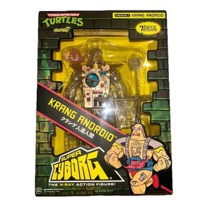 Super7 TMNT Krang Android Super Cyborg Action Figure Clear X-Ray  2024 New 7POA